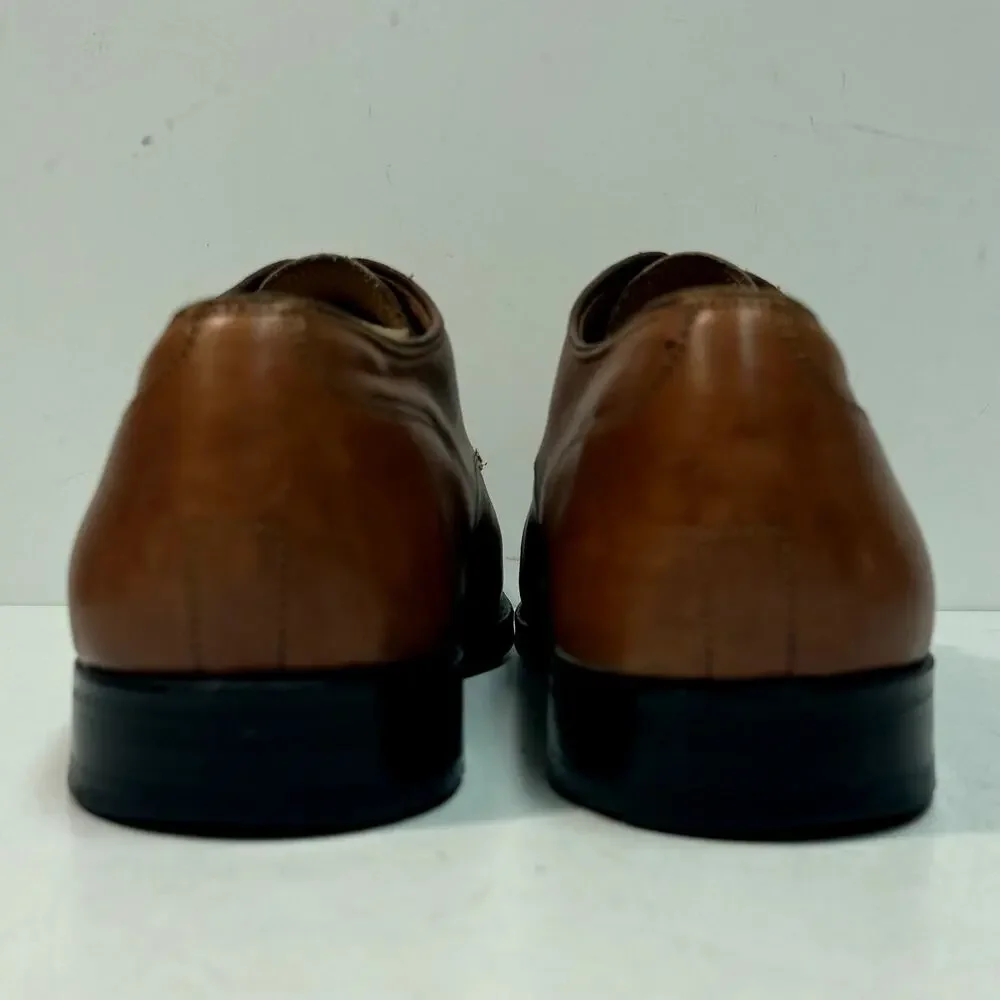 VERY GOOD Alden 962 Norwegian Front Blucher Burnished Tan Calf NST 10.5 Wide E